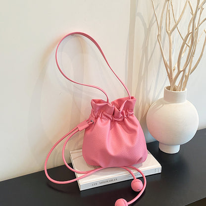 WoStylish Drawstring Bucket Handtasche Brehn