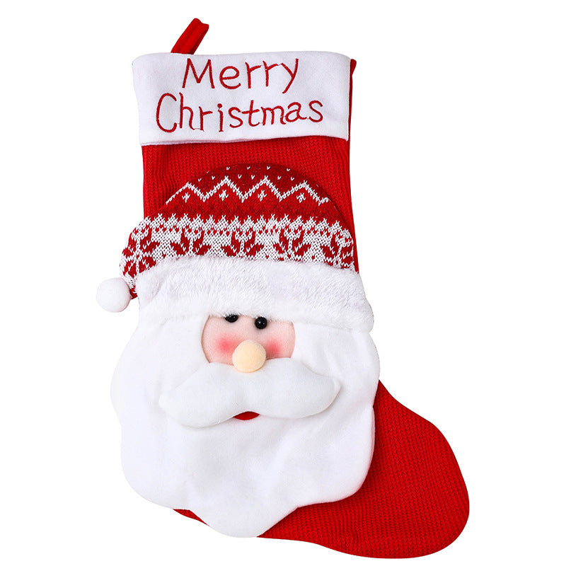 Weihnachtsstrumpf mit Schneemann-Motiv Brehn