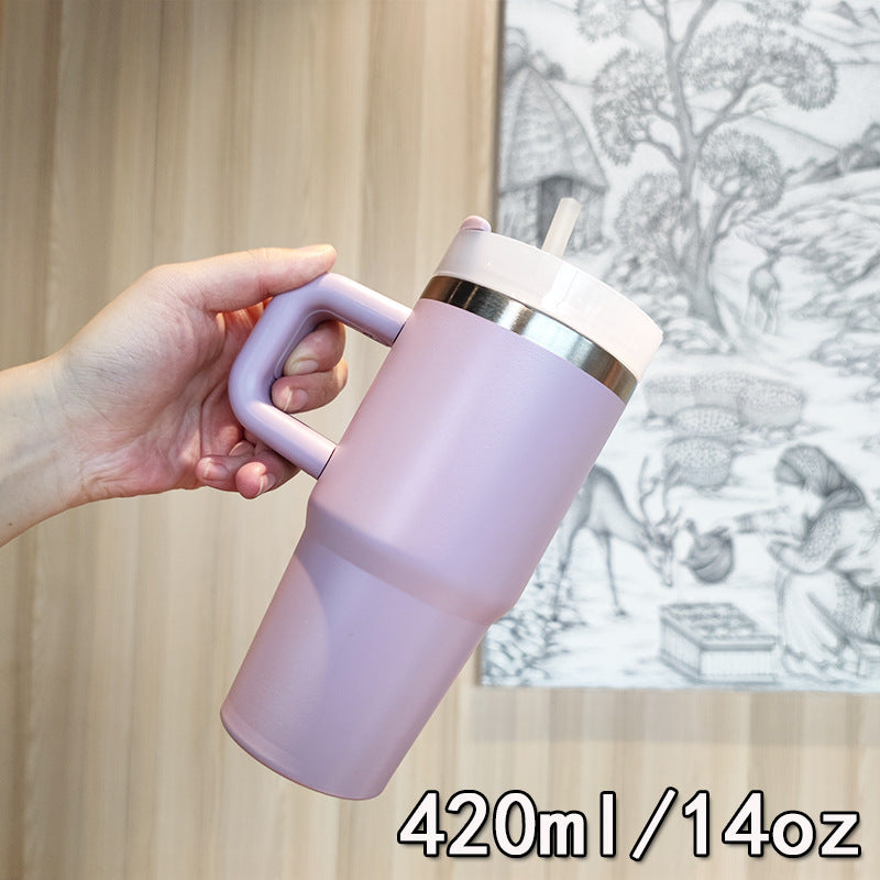 Damen Premium Getränkebecher mit ausklappbarem Strohhalm Brehn