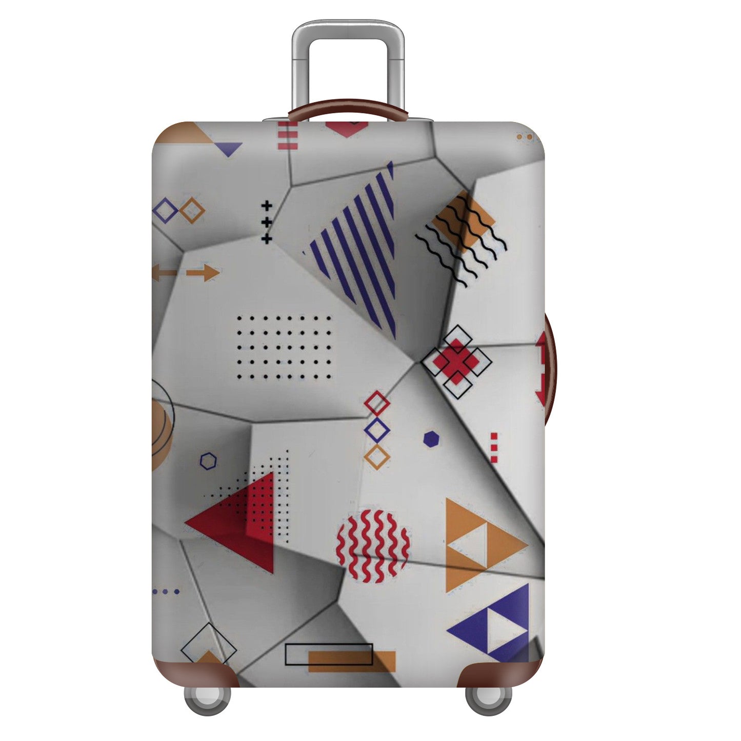 Unisex nan robuster Hartschalen-Trolley mit Polycarbonat-Außenschale und Autoemblem-Motiv Brehn