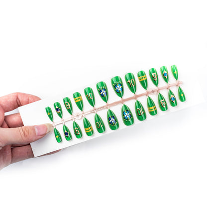 Glamouröser Sportliches Kunstnagelset Brehn