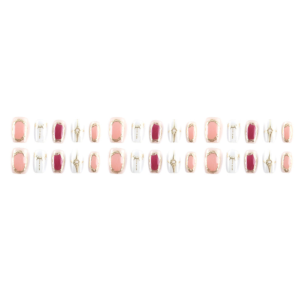 Luxuriöses Press-On Nagelkunst Set Brehn