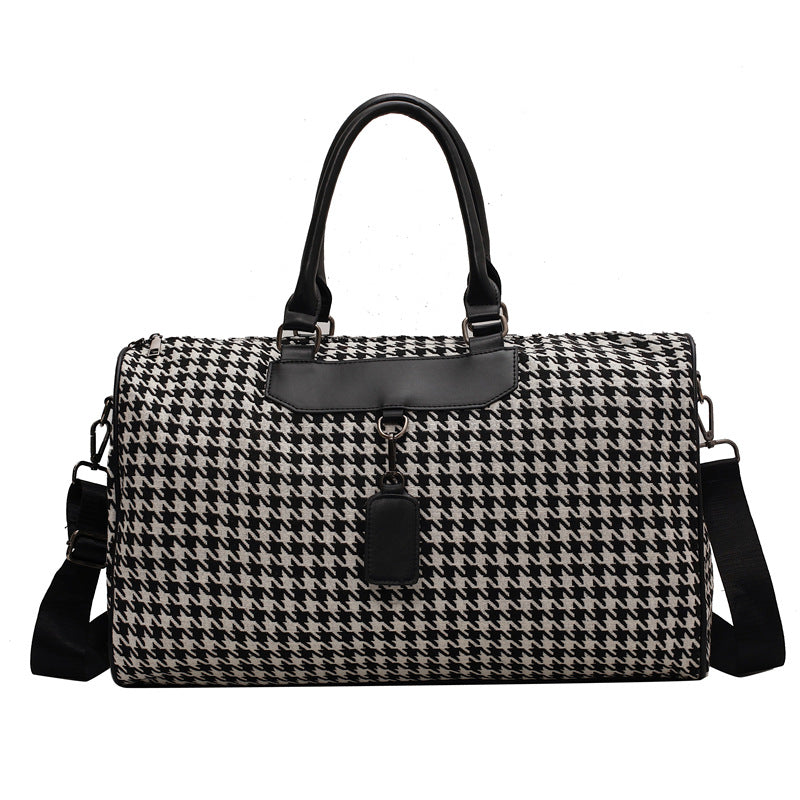 Stylische Hahnentritt Wochenend Duffle Bag Brehn