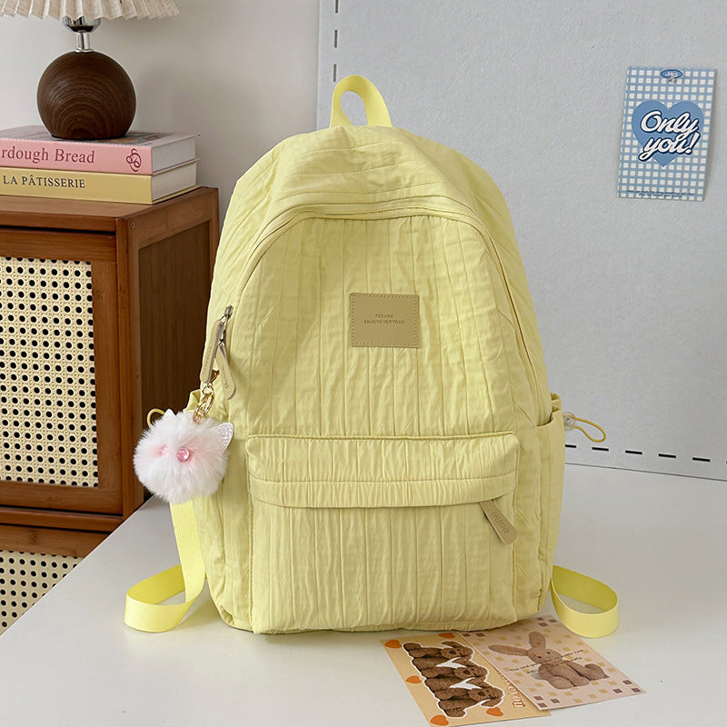 Leichter gesteppter Schulrucksack