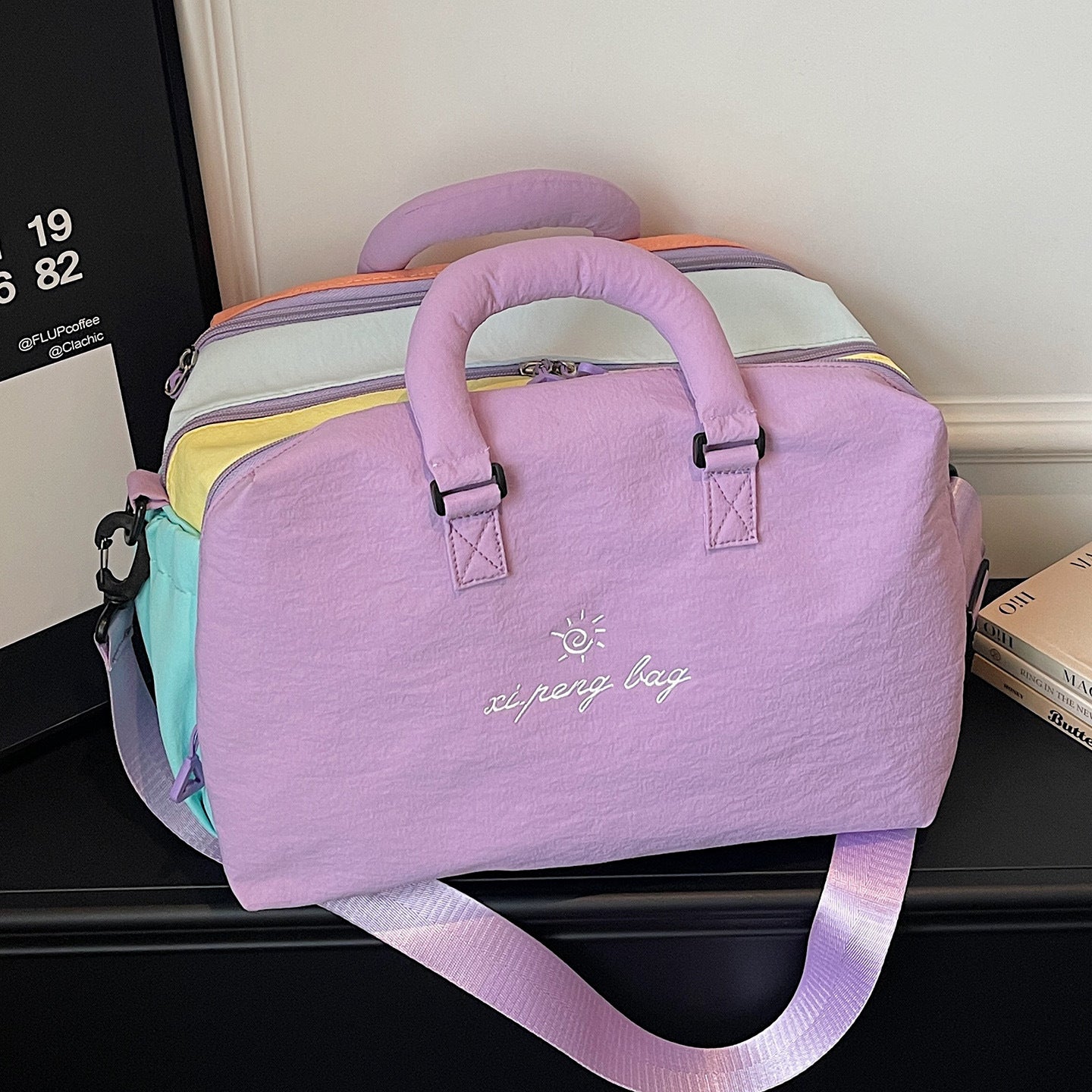 Stylische Mehrfarbige Reisetasche Brehn