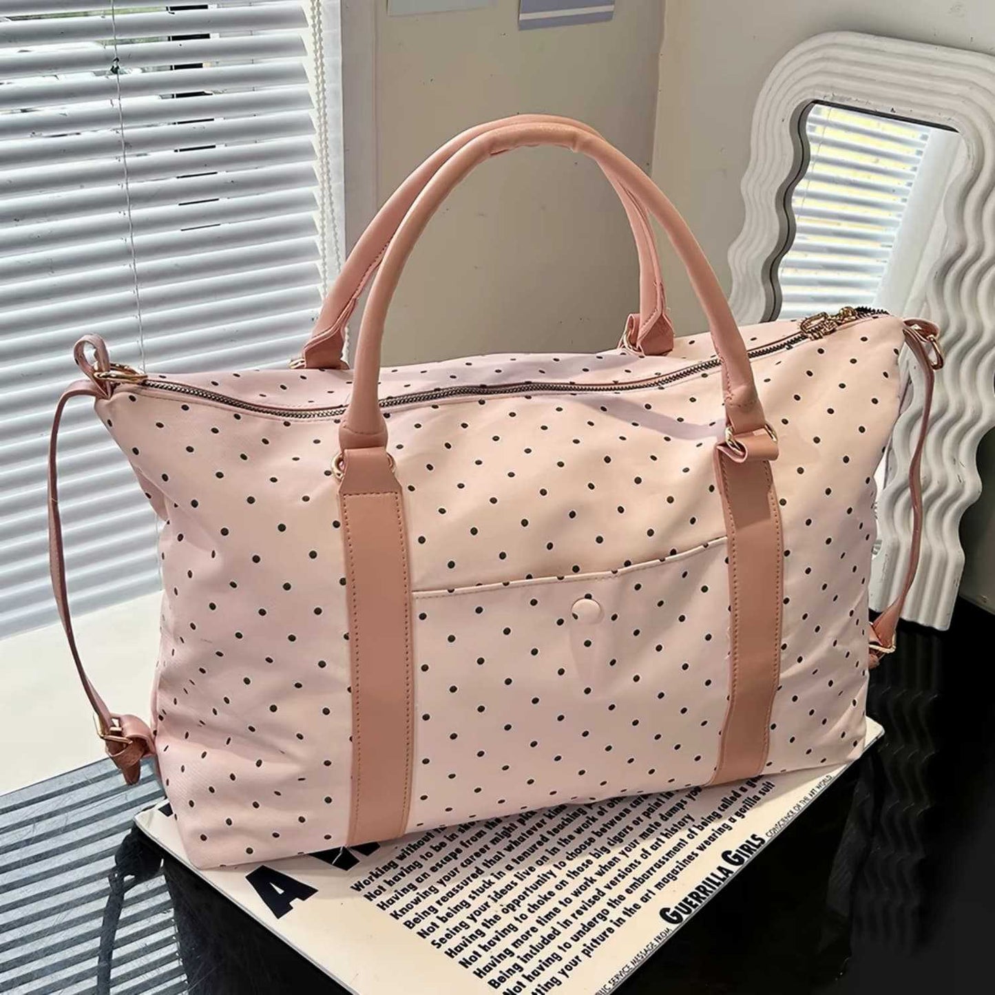 Stylische gepunktete Reis-Duffle-Tasche Brehn