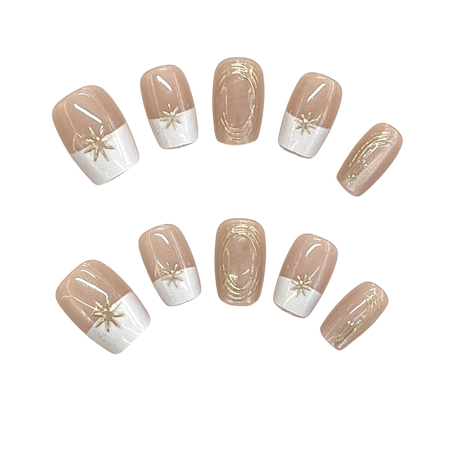 Elegantes Press-On Nagelset Brehn