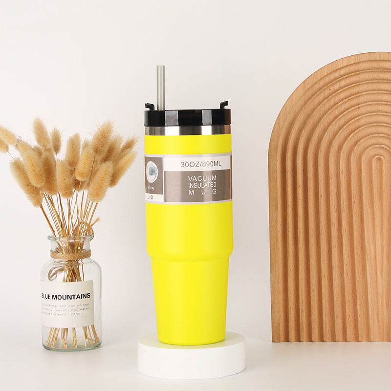 Unisex Isolierter Trinkbecher mit integriertem Strohhalm Brehn