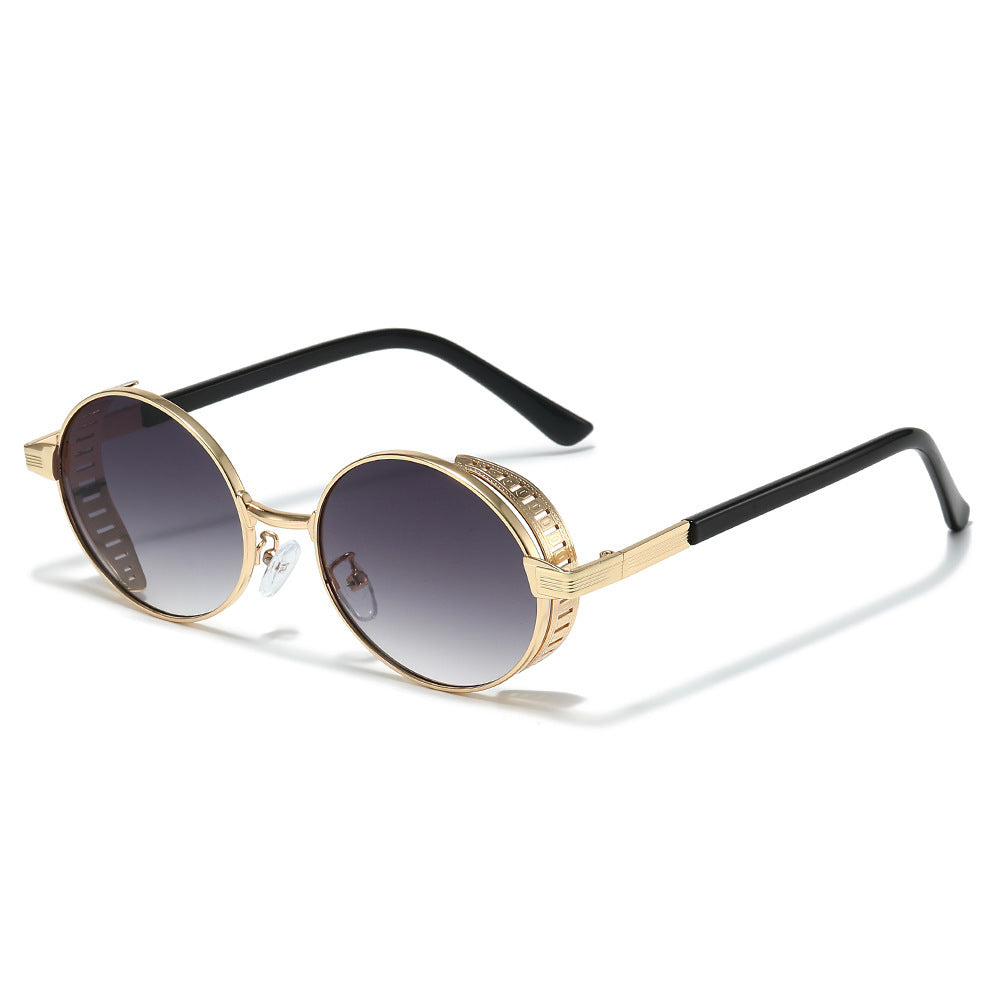 Ultra-moderne runde Rahmen Sonnenbrille Brehn
