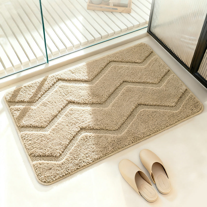 Chevron-Muster-Badmatte