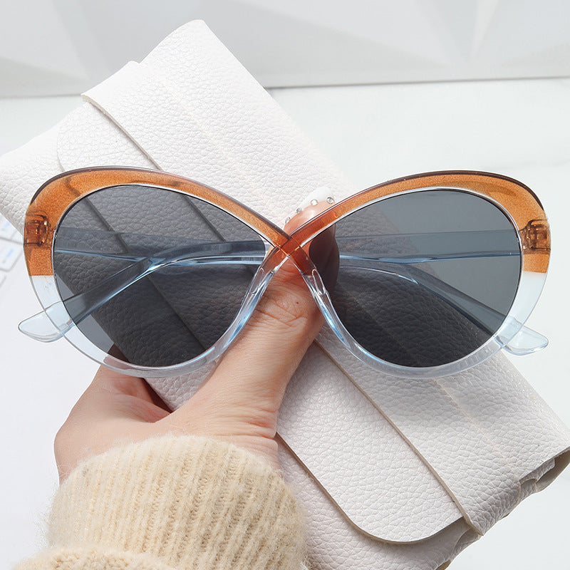 Damen Cat-Eye Sonnenbrille mit verspiegelten Gläsern Brehn