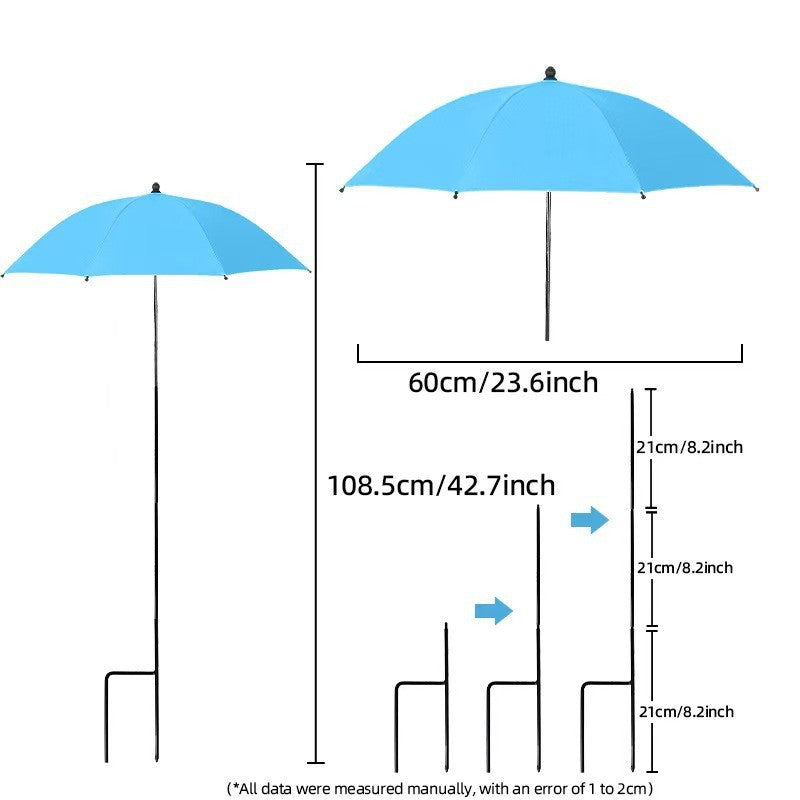 Damen Sonnenschutzschirm mit flexiblem Stativ Brehn