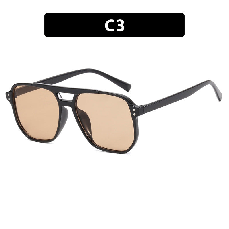 Damen modische Sonnenbrille mit kantigem Rahmen Brehn