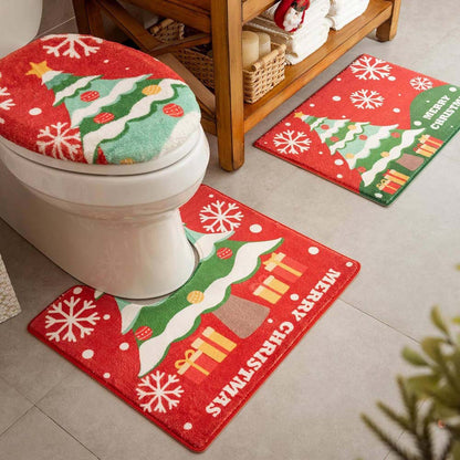 Weihnachts-Themen Badezimmermatte Set