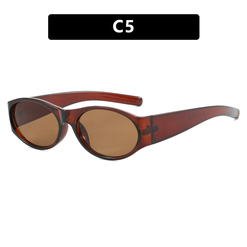 Damen modische Sonnenbrille mit elegantem, ovalem Design und UV-Schutz Brehn