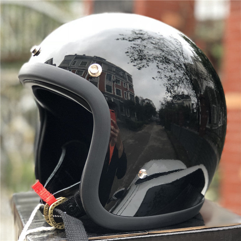 Klassischer Cruiser Motorradhjelm Brehn