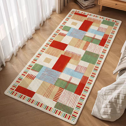 Farbenfroher geometrischer gemusterter Teppich