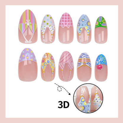 Kunstnagelset mit sommerlichen Bikini-Motiven Brehn
