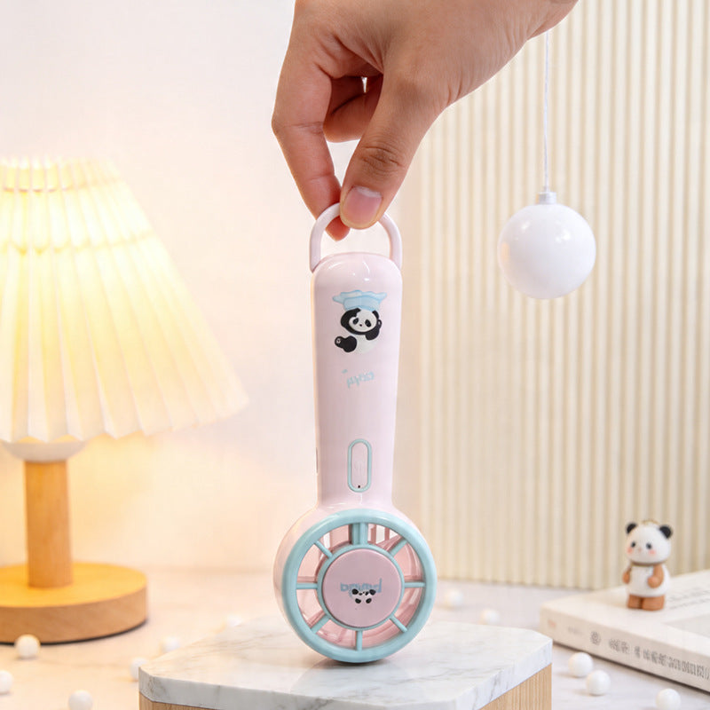 Damen Tragbarer Mini-Ventilator mit LED-Beleuchtung und beweglichen Elementen Brehn