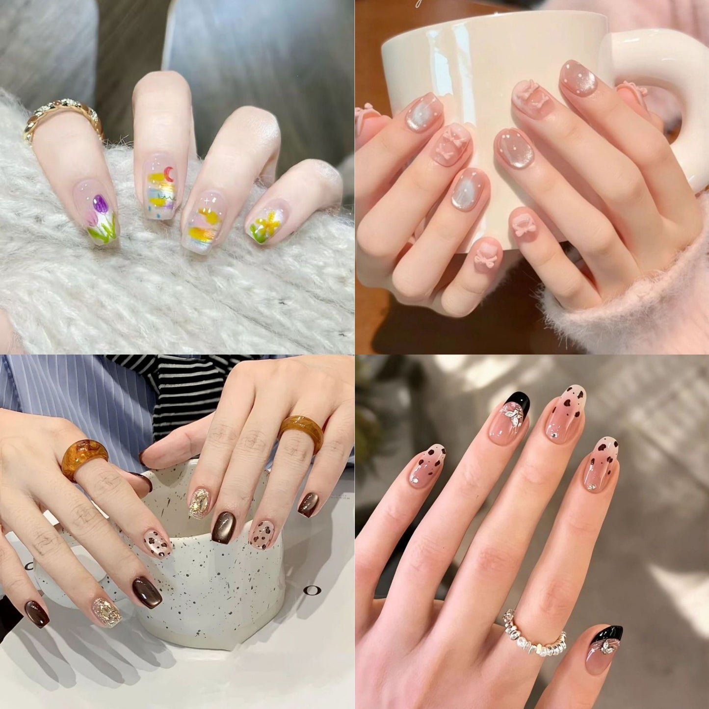 Glamouröse Kunstnägel mit Glitzer- und Ombre-Design Brehn