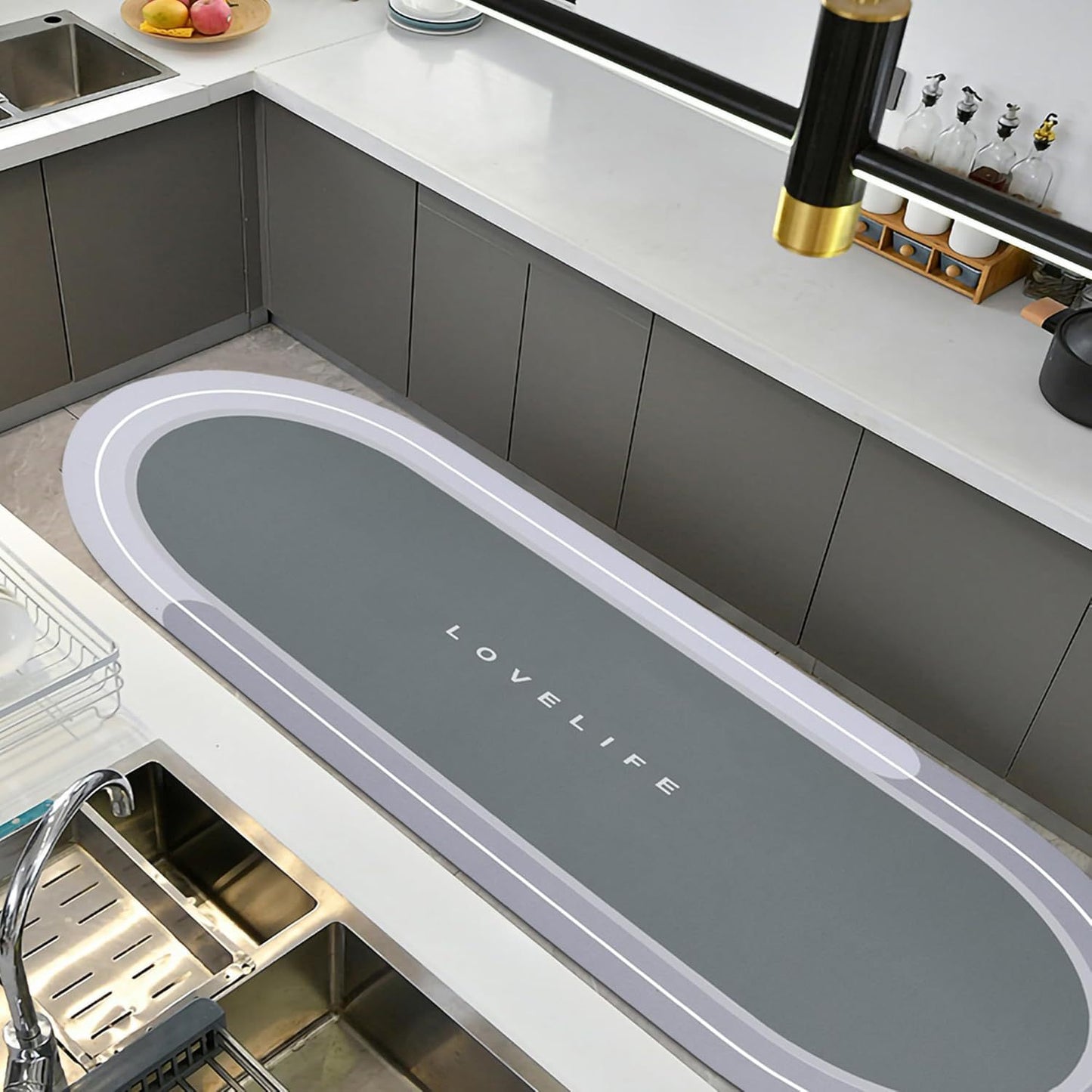 Premium Komfort Badezimmermatte Brehn
