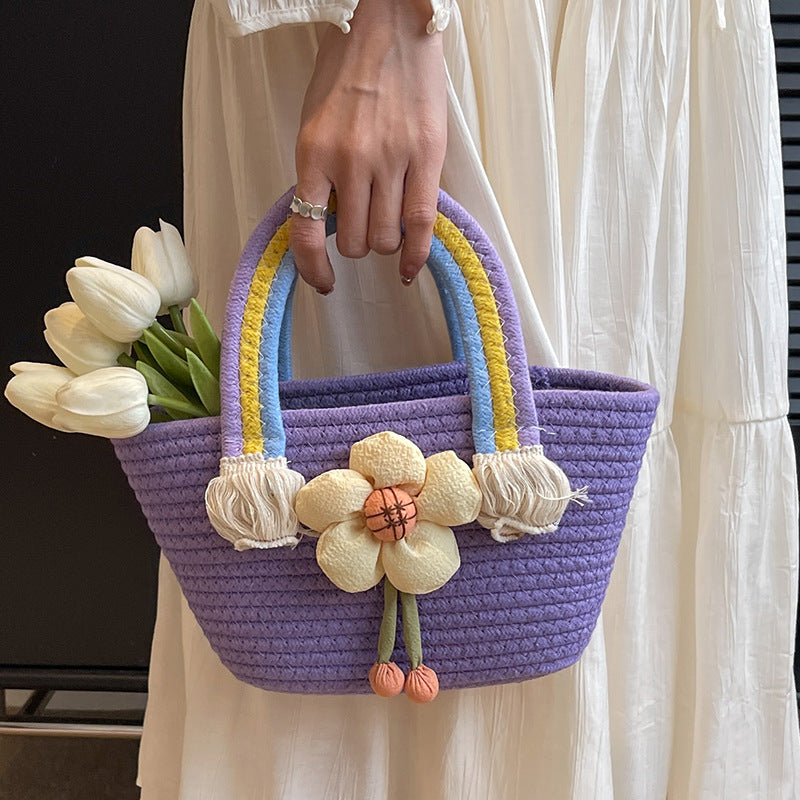 Dekorative Häkel-Handtasche