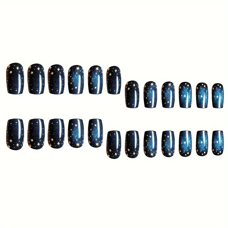 Celestial Starry Night Press-On Nail Set Brehn