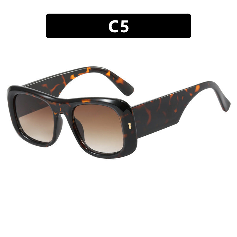 Damen oversized quadratische Sonnenbrille mit breitem Rahmen und polarisierten Gläsern Brehn