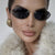Damen modische Sonnenbrille im eleganten Retro-Design Brehn