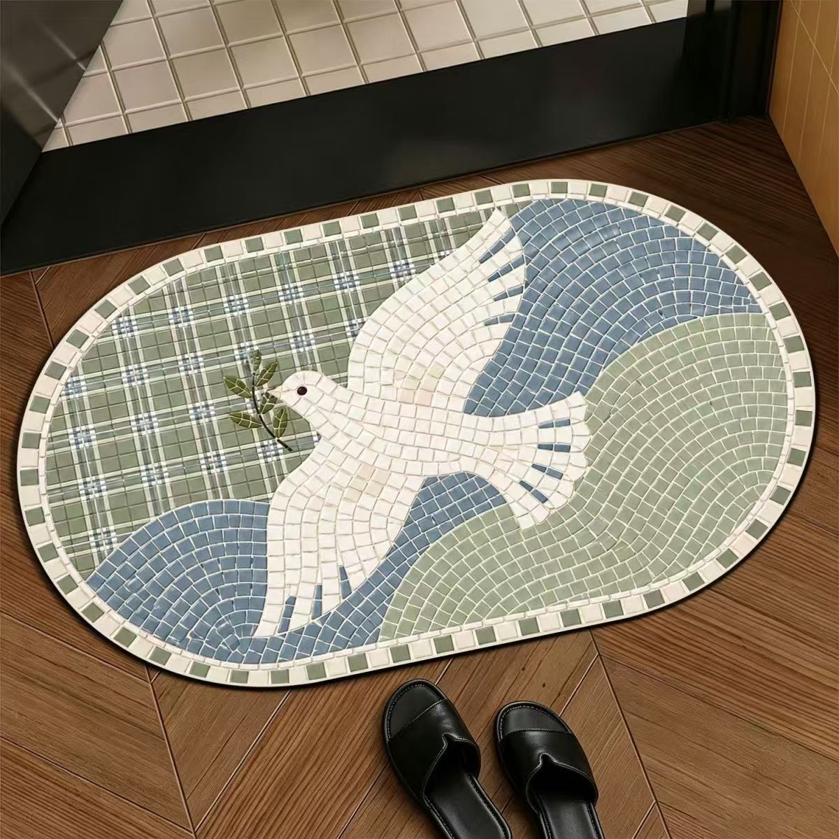 Dekorativer Mosaik-Türmatte Brehn