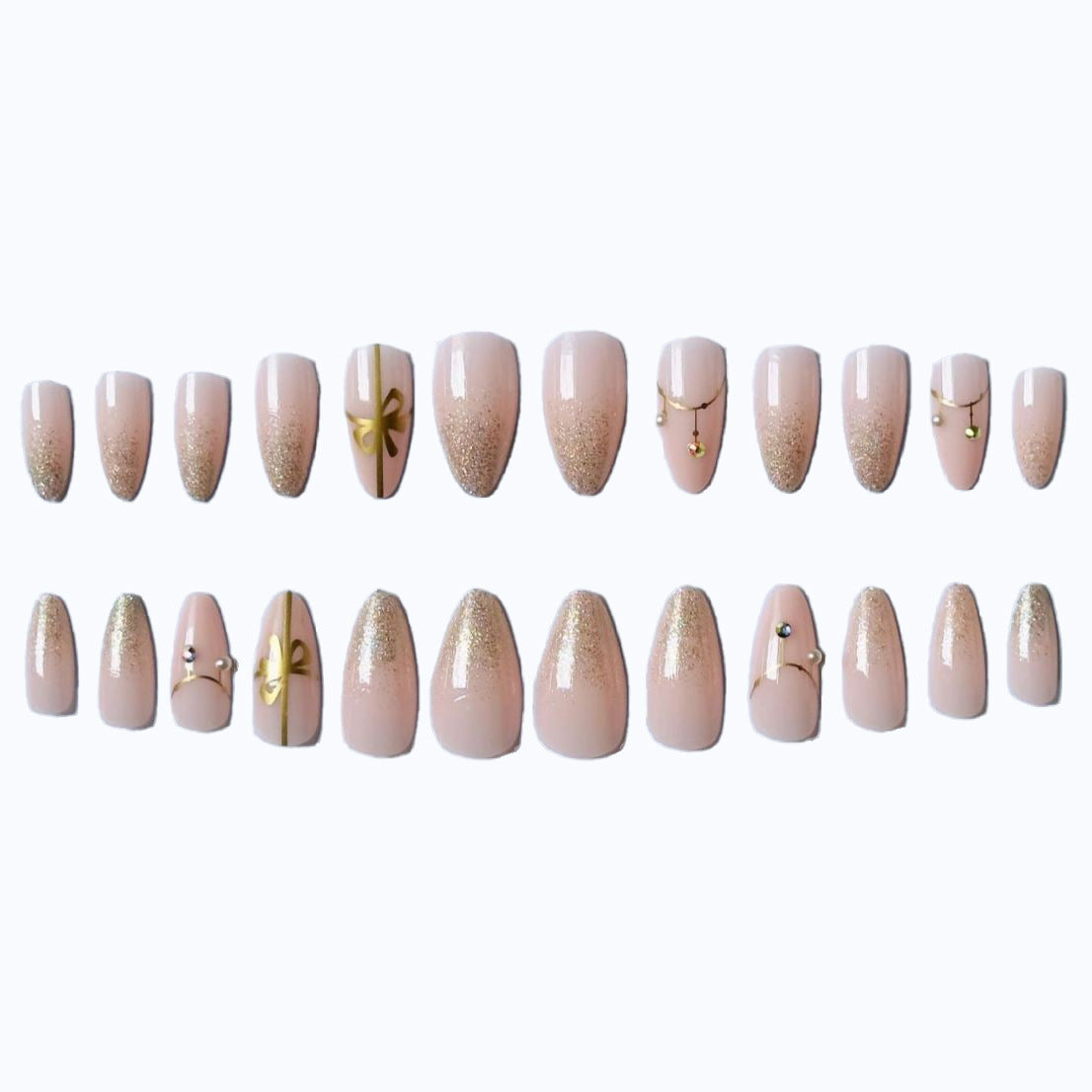 Nail Art Design Kit mit Perlen und Glitzer