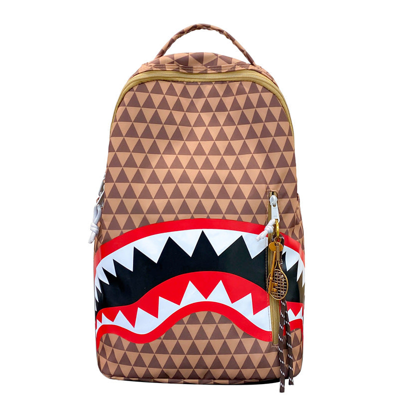 Rucksack mit Einzigartigem Hai-Motiv Brehn