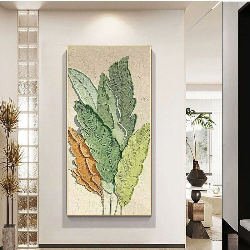 Texturiertes Blatt Wandkunst