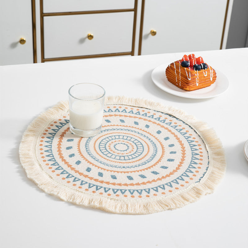 Runde Bohemian Dekor Tischmatte