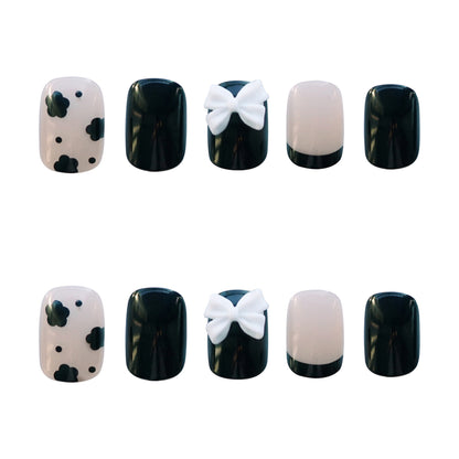 Dekorativer Schleifenakzent Acrylnagel-Set