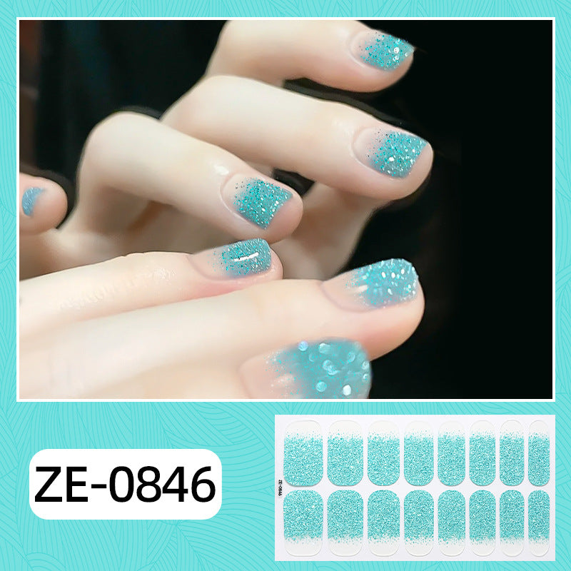 Glitzer Ombre Nagel Wraps