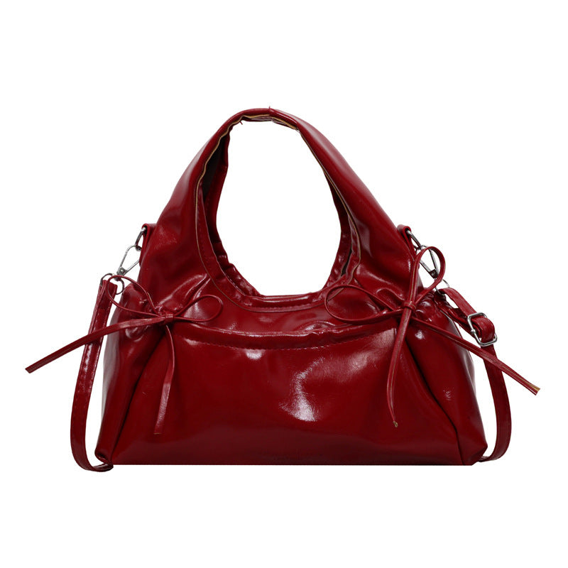 Modische Weiche Leder Schultertasche