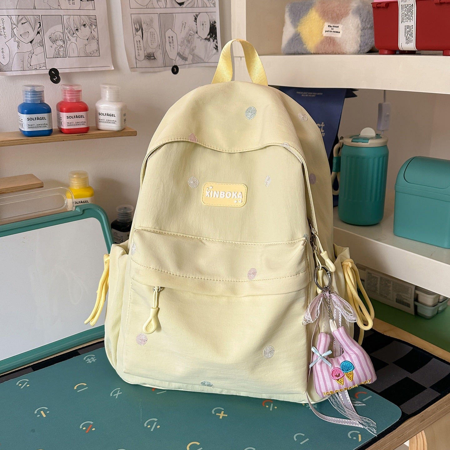Vielseitiger täglicher Canvas-Rucksack
