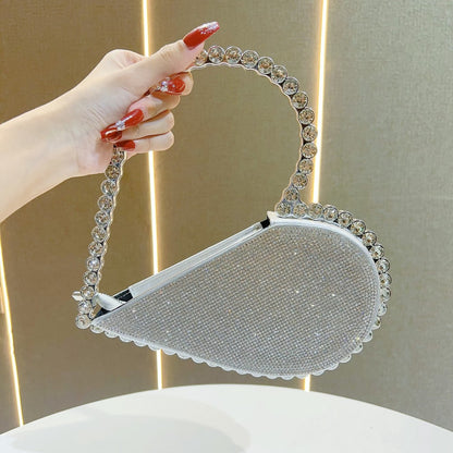 Strass-besetzte Abendhandtasche