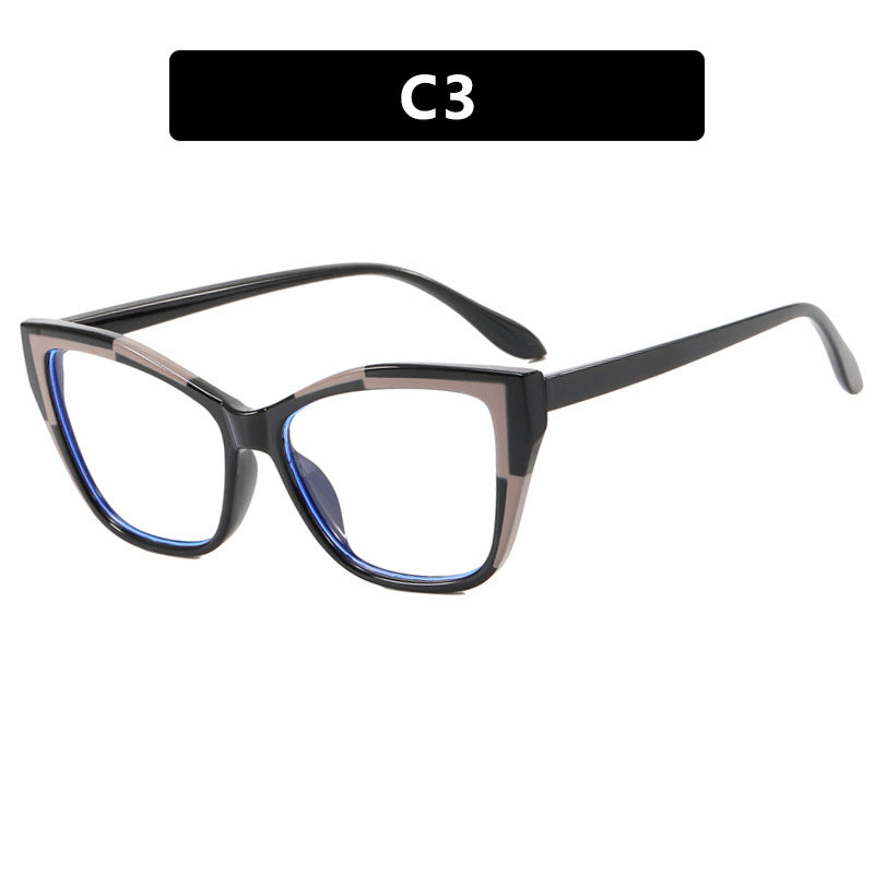 Damen Modische Cat-Eye Brille mit transparentem Rahmen Brehn