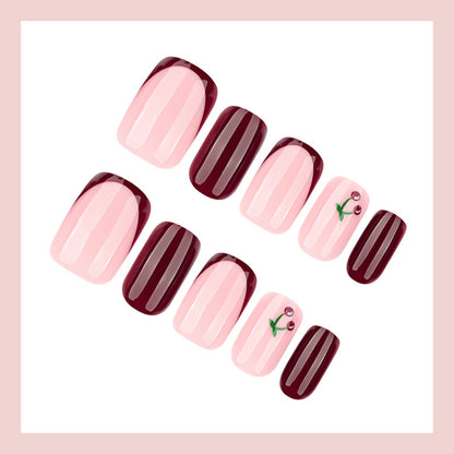 Kunstnagelset mit eleganten Blüten- und Farbverlauf-Designs Brehn