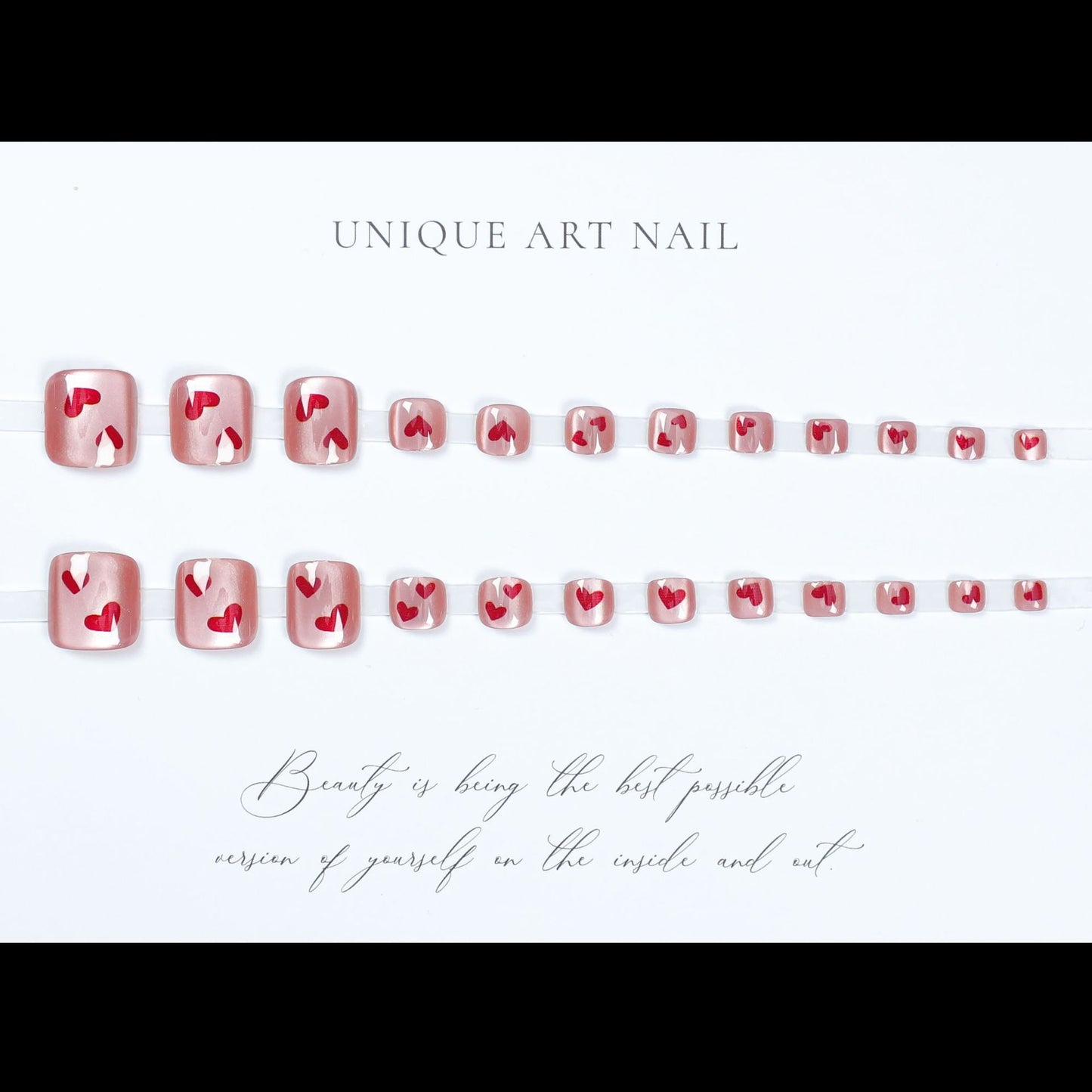 Kreatives Herz-Themen Nagelkunst Set Brehn
