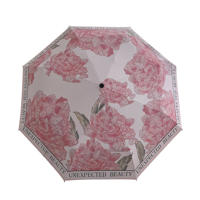 Damen kompakter Regenschirm mit floralem Design Brehn