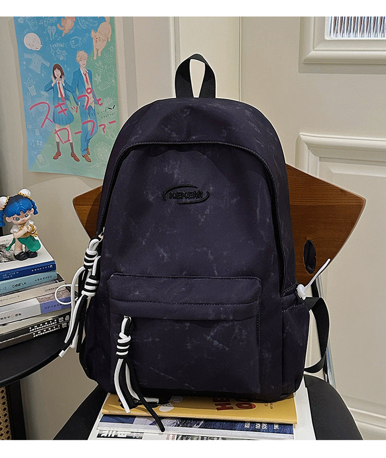Lässiger marmorierter Schulrucksack