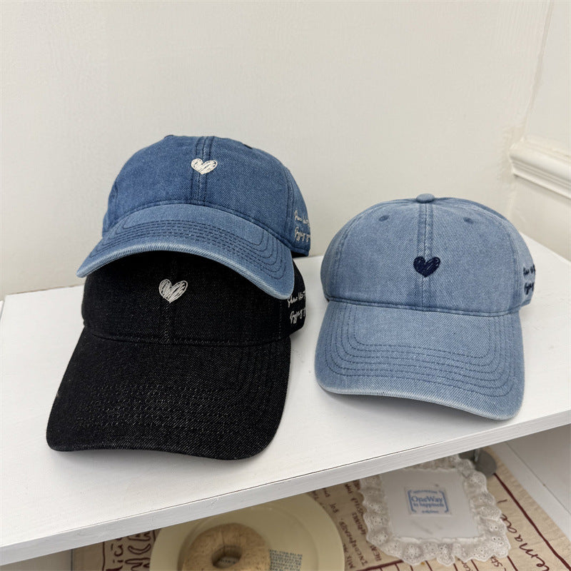 Damen Freizeit bestickte Denim Baseballmütze Brehn