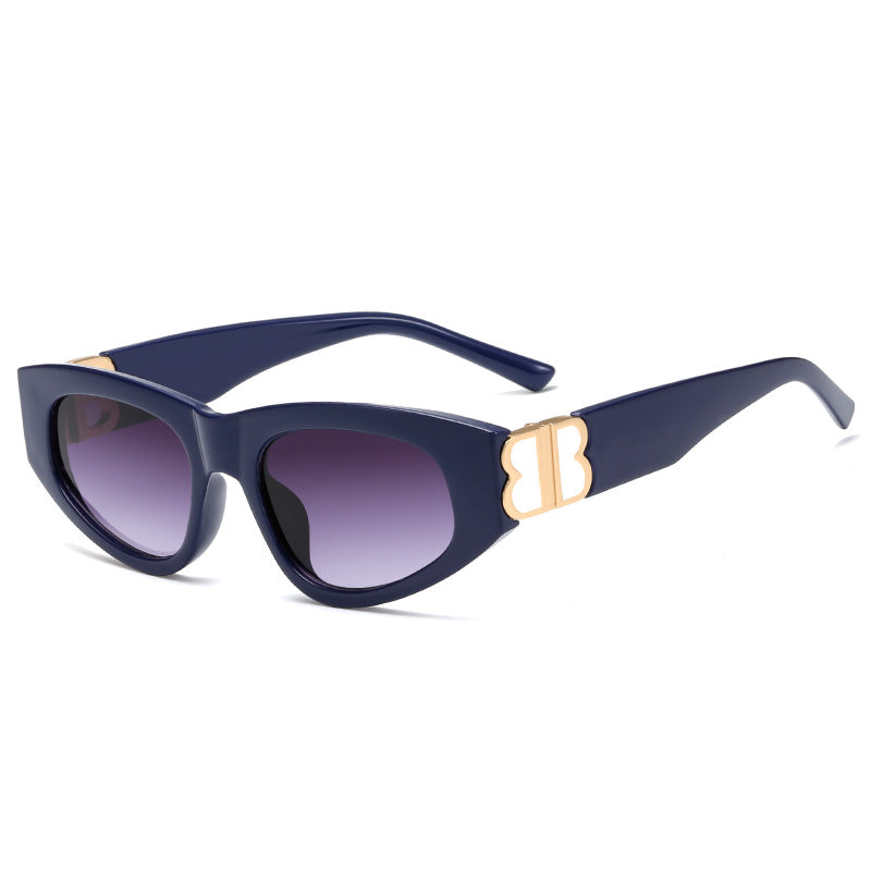 Damen Cat-Eye Sonnenbrille mit elegantem Kunststoffen und luxuriösen Metalldetails Brehn
