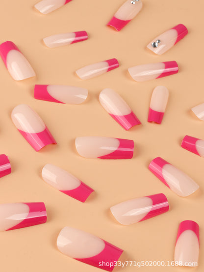 Stilvolle French Tip Nagelverlängerungen Brehn