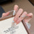 Glitzernde Dekorative Press-On Nagelkunst Brehn
