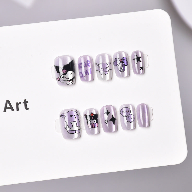 Elegante French Tip Press-On Nagelkunst Brehn