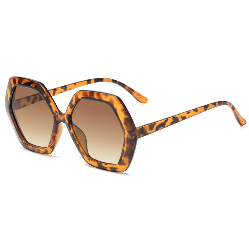 Damen geometrische Sonnenbrille mit modernem Design Brehn